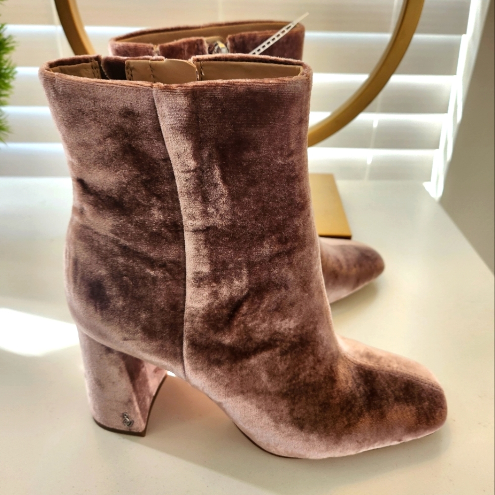 Sam Edelman Velvet Boots NWT